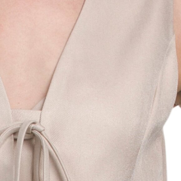 FRENCH CONNECTION Tie Front Bow Vest - Picture 3 of 5